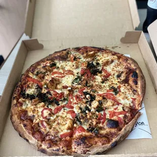 BBQ Chicken and Kale Pizza