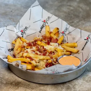 a bowl of french fries