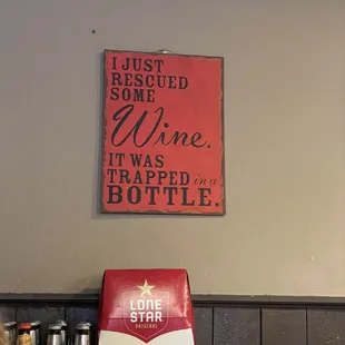 Inside sign