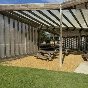 Outdoor seating area