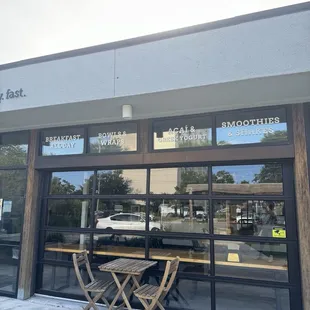 Outdoor seating area