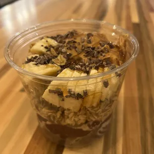 a bowl of food on a table