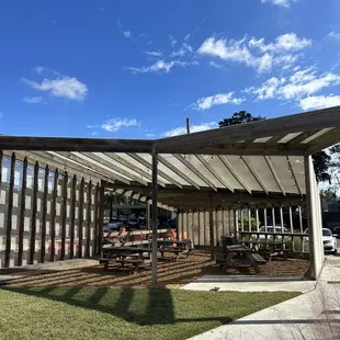 Outside covered patio