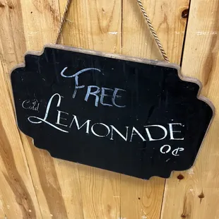 Complementary lemonade