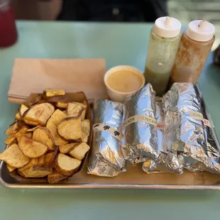Potatoes and Lil&apos; Queso with Tijuana Panther, Chicken, brisket