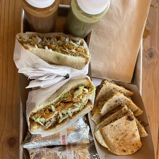 Sauces are sooo good. Gives a nice kick.