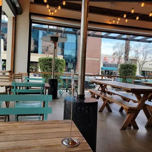View of Ventura Blvd from the patio.