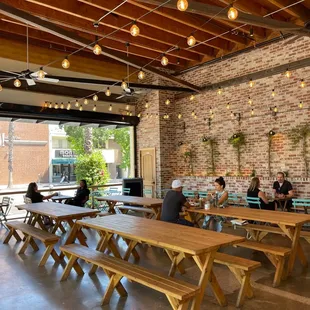 outside, sushi and sashimi