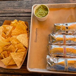Blanco, Brisket, Guadalupe, Tijuana Panthers, Chips and guacamole