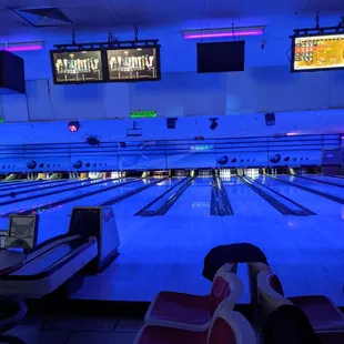 a bowling alley
