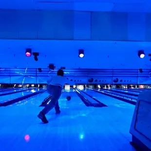 a bowling alley