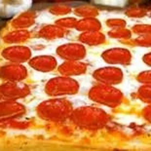 a pepperoni pizza