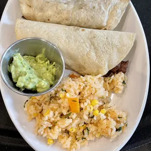 Kids tacos - these are not ground beef, but beef fajita. My kid did not like them, but I thought they were great!