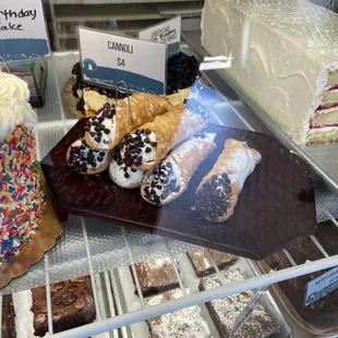 Cannoli, my husband loves them!