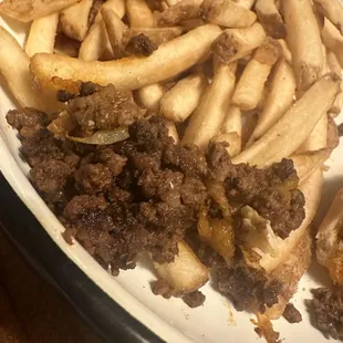 The &apos;chili&apos; in the chili cheese dog. No sauce, no beans.