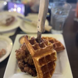 Chicken and waffles