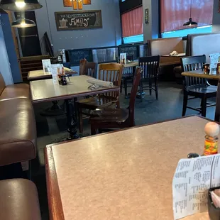The dining room
