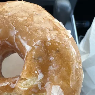 There was mold under the icing of the donut, I spit it out once I seen this! Be careful.