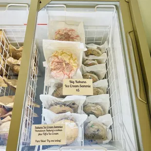 a display of a variety of pastries