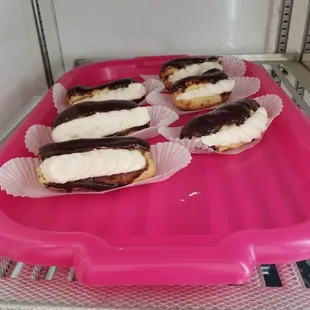 a tray of ice cream sandwiches