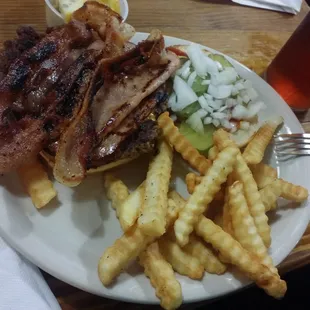 Boss hog with fries
