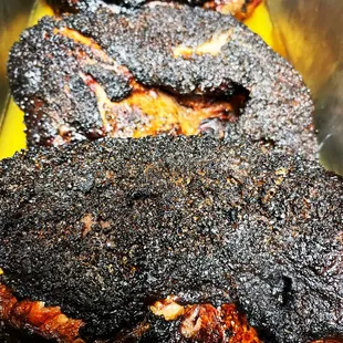 Smoked pork butt for pulled pork aka kalua. An incredible bark, smoky, fatty satisfying goodness.