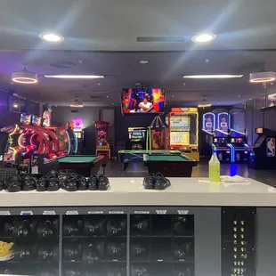 Pool tables and arcade