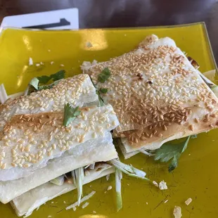 Beef pancake.