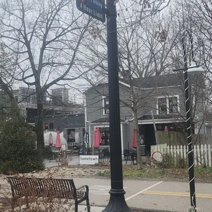 a view of a street corner