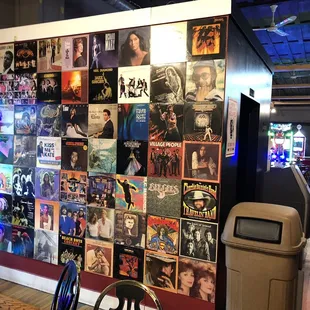 Music room album decor!!