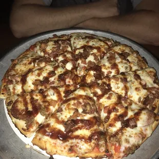 pizza, food