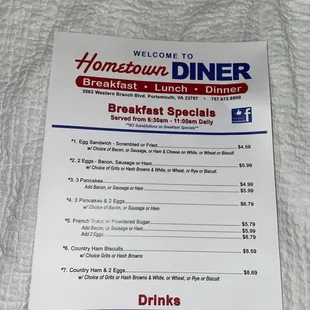 Menu 10/19