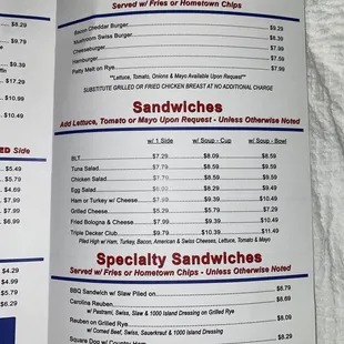Menu 3 - 10/19