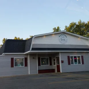 the front of the restaurant