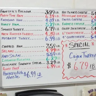 Fair prices at the meat counter with weekly specials.