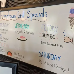 Daily Specials