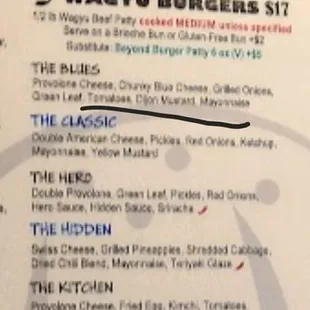 Burger menu