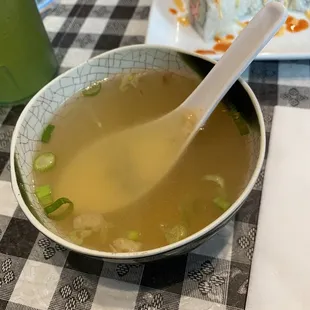 Soup which comes with the meals