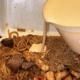 Chicken And Steak Hibachi and LOTS OF YUM YUM