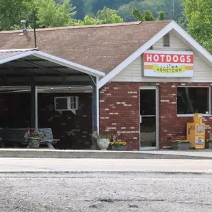 Location, plus outdoor seating.