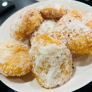 food, donuts, dough desserts