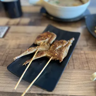 a plate of food on a table