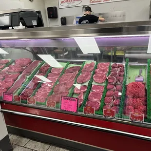 Fresh meats...great selection and helpful counter people.