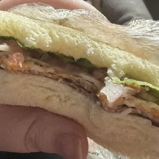 #2 Turkey, Beef, Colby Jack &amp; Provolone on flat Italian bread