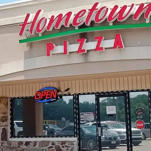 the front of the restaurant