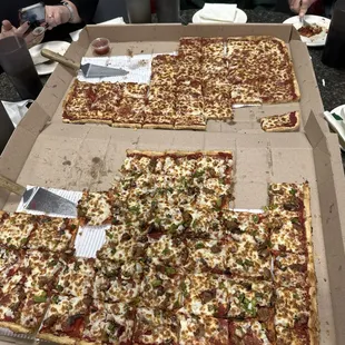 We truly enjoyed these Deluxe and Pepperoni pizzas.