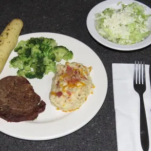 We now have Ribeye Steak Dinner to go with our Fish, Shrimp, Meatball and Lasagna Dinners Wow!