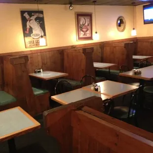 the dining area of a restaurant