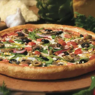Thick Crust Specialty Garden Pizza