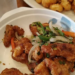 Salt Pepper Fried Pork Chops